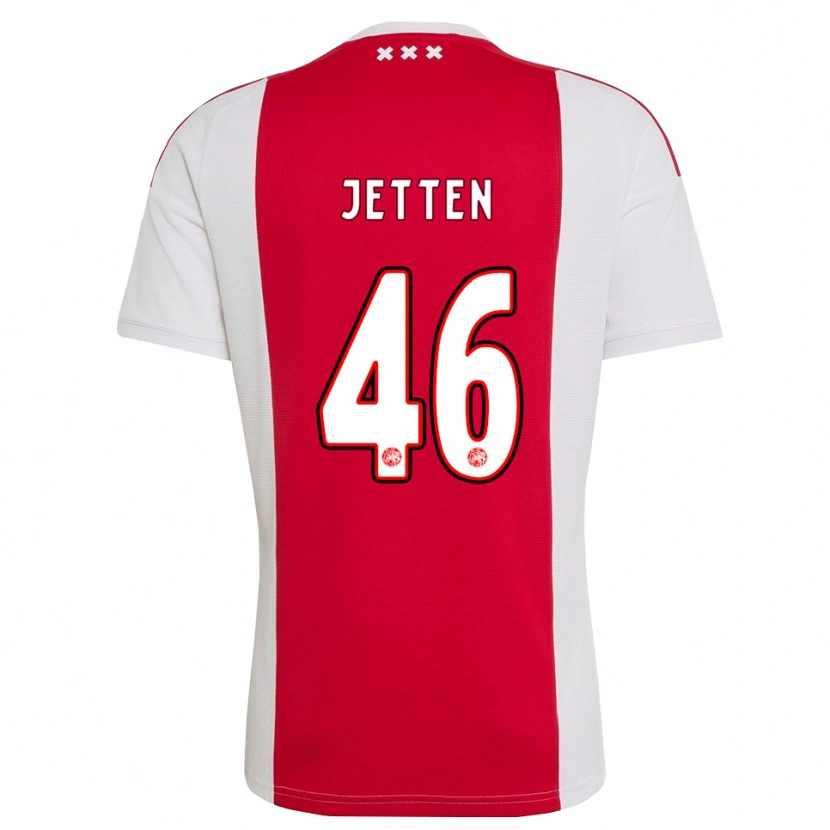 Danxen Homem Camisola Lucas Jetten #46 Vermelho Branco Amarelo Principal 2026/27 Camisa Brasil