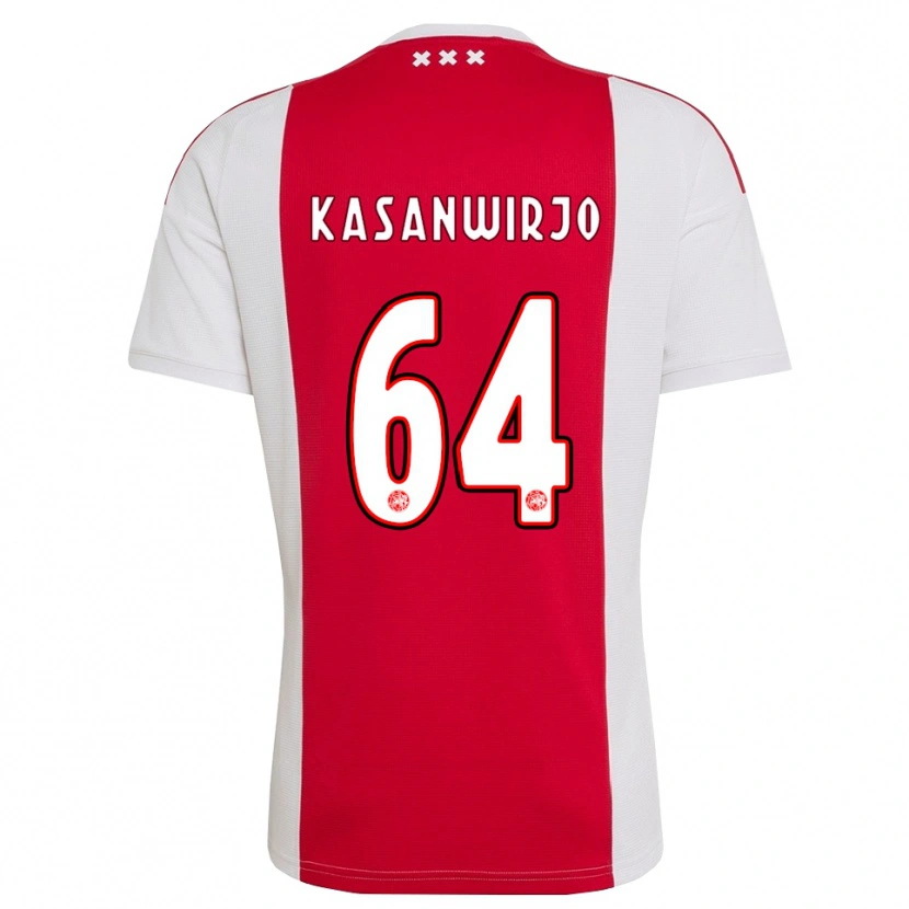 Danxen Homem Camisola Kennynho Kasanwirjo #64 Vermelho Branco Amarelo Principal 2026/27 Camisa Brasil