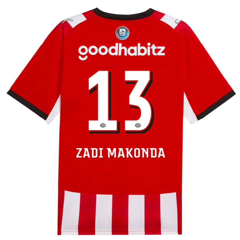 Danxen Homem Camisola David Zadi Makonda #13 Vermelho Branco Preto Principal 2026/27 Camisa Brasil