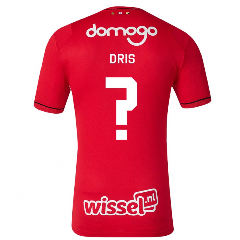 Danxen Homem Camisola Sofiane Dris #0 Vermelho Branco Preto Principal 2026/27 Camisa Brasil