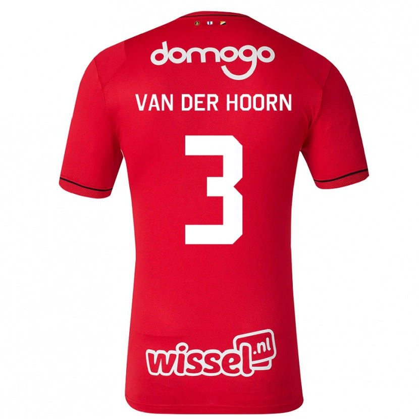 Danxen Homem Camisola Mike Van Der Hoorn #3 Vermelho Branco Preto Principal 2026/27 Camisa Brasil