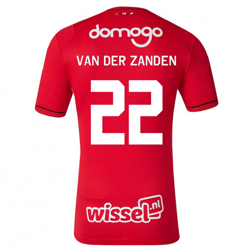 Danxen Homem Camisola Ilse Van Der Zanden #22 Vermelho Branco Preto Principal 2026/27 Camisa Brasil
