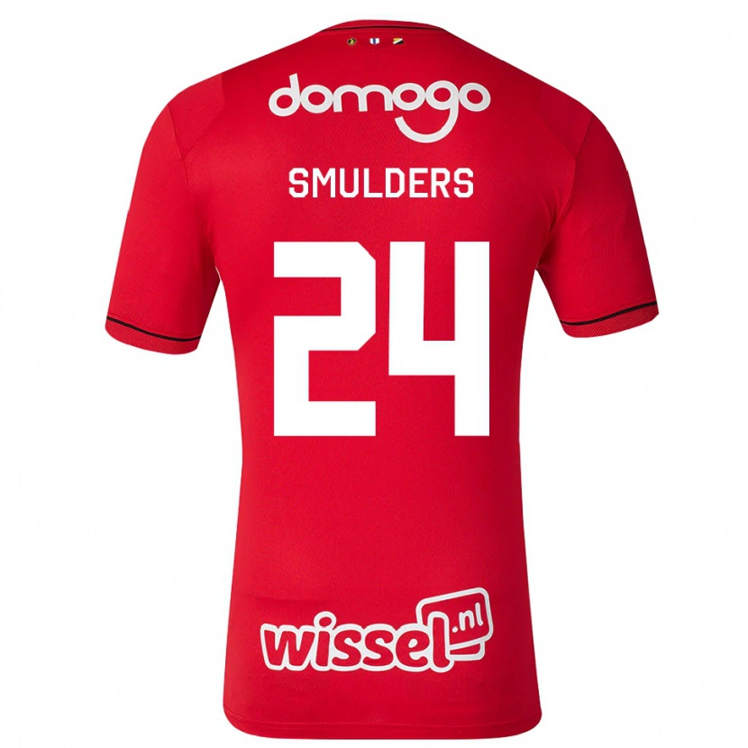 Danxen Homem Camisola Anniek Smulders #24 Vermelho Branco Preto Principal 2026/27 Camisa Brasil