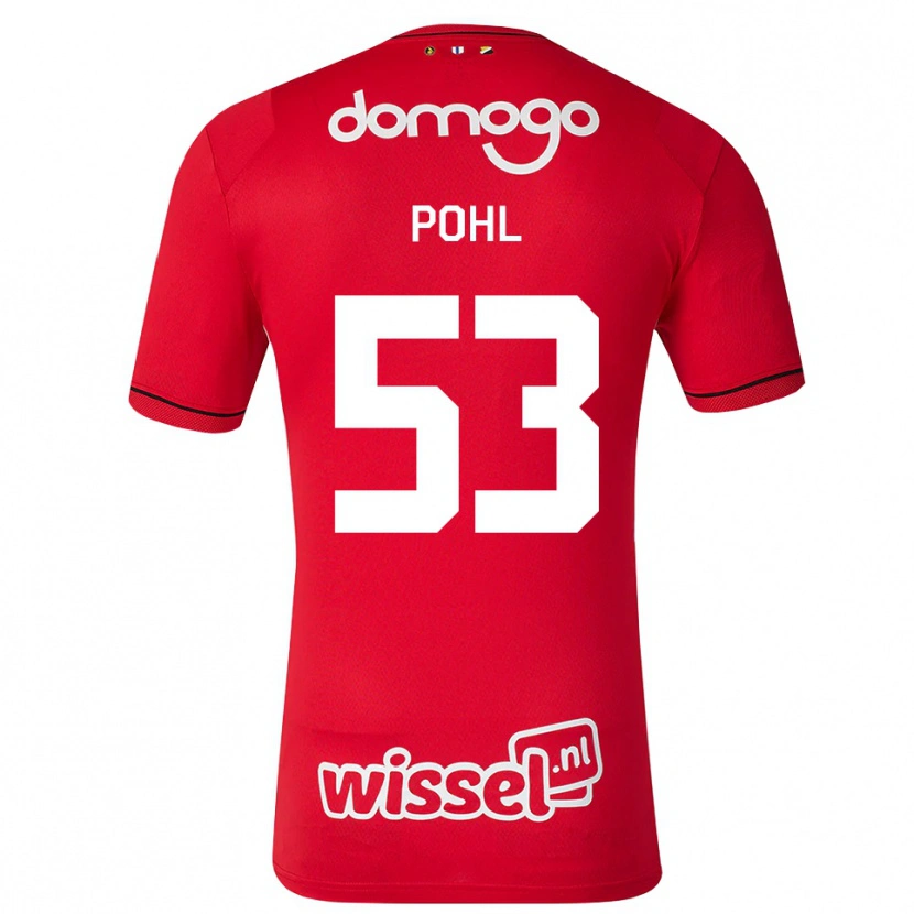 Danxen Homem Camisola Ferdinand Pohl #53 Vermelho Branco Preto Principal 2026/27 Camisa Brasil