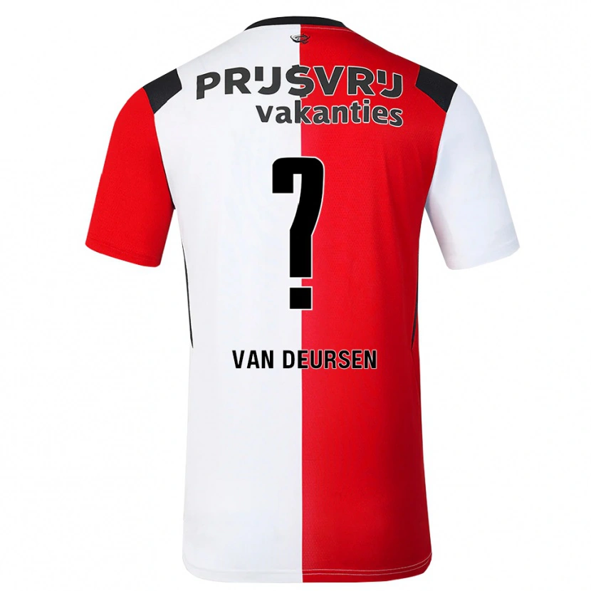 Danxen Homem Camisola Eva Van Deursen #0 Vermelho Branco Preto Principal 2026/27 Camisa Brasil