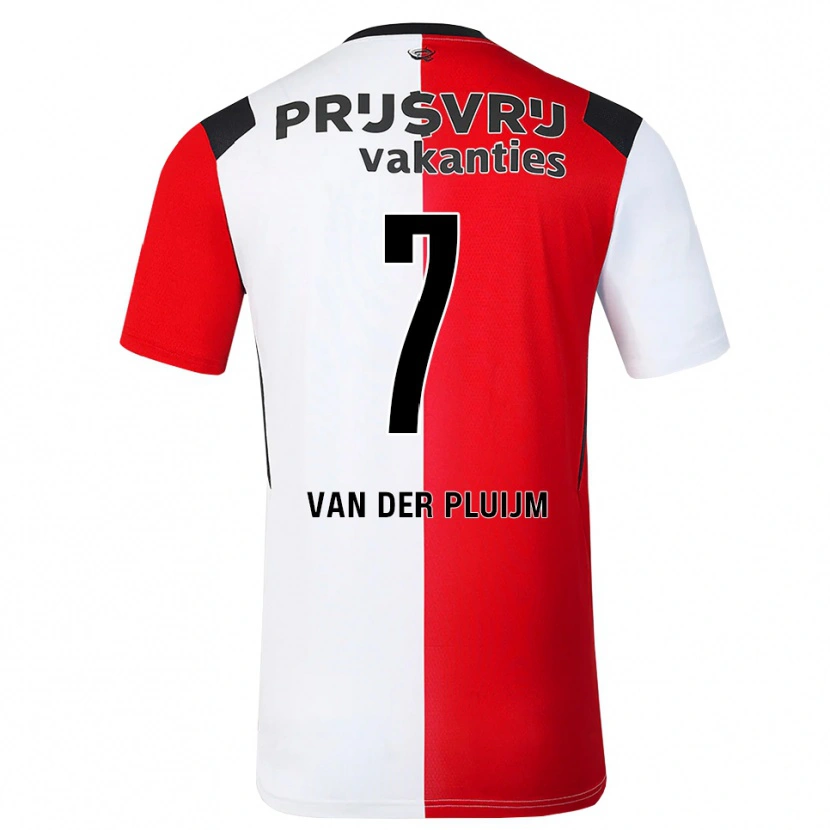 Danxen Homem Camisola Marvin Van Der Pluijm #7 Vermelho Branco Preto Principal 2026/27 Camisa Brasil