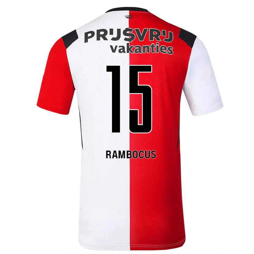 Danxen Homem Camisola Diego Rambocus #15 Vermelho Branco Preto Principal 2026/27 Camisa Brasil