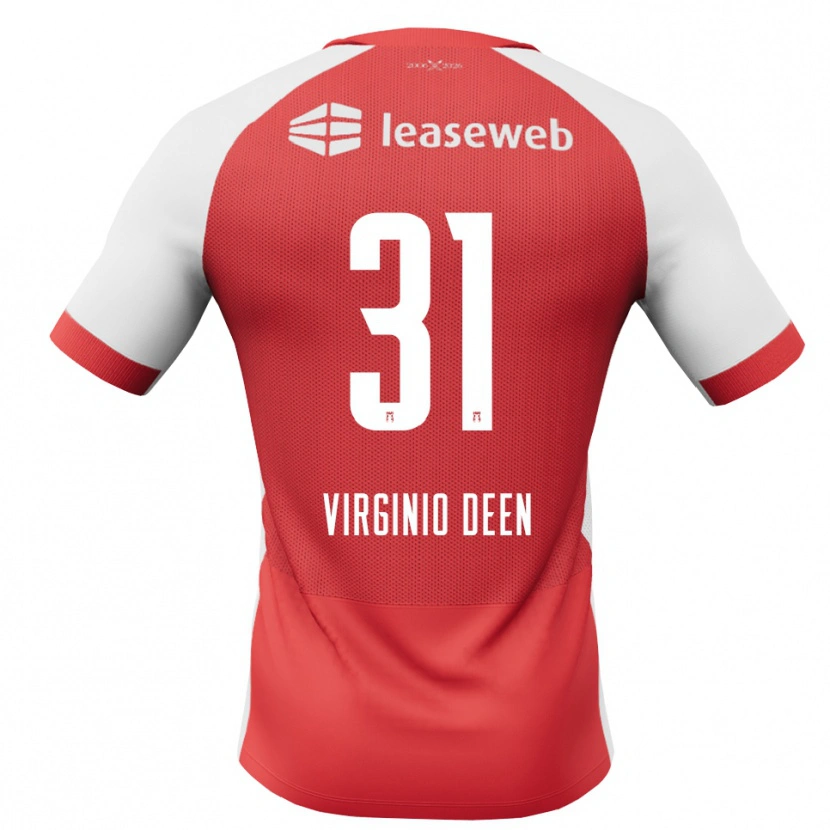 Danxen Homem Camisola Daniël Virginio Deen #31 Vermelho Branco Preto Principal 2026/27 Camisa Brasil