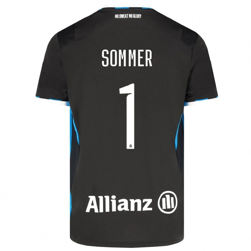 Danxen Homem Camisola Yann Sommer #1 Preto Vermelho Azul Principal 2026/27 Camisa Brasil