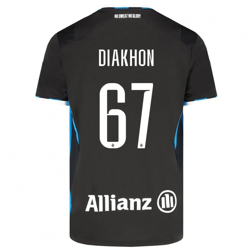 Danxen Homem Camisola Mamadou Diakhon #67 Preto Vermelho Azul Principal 2026/27 Camisa Brasil
