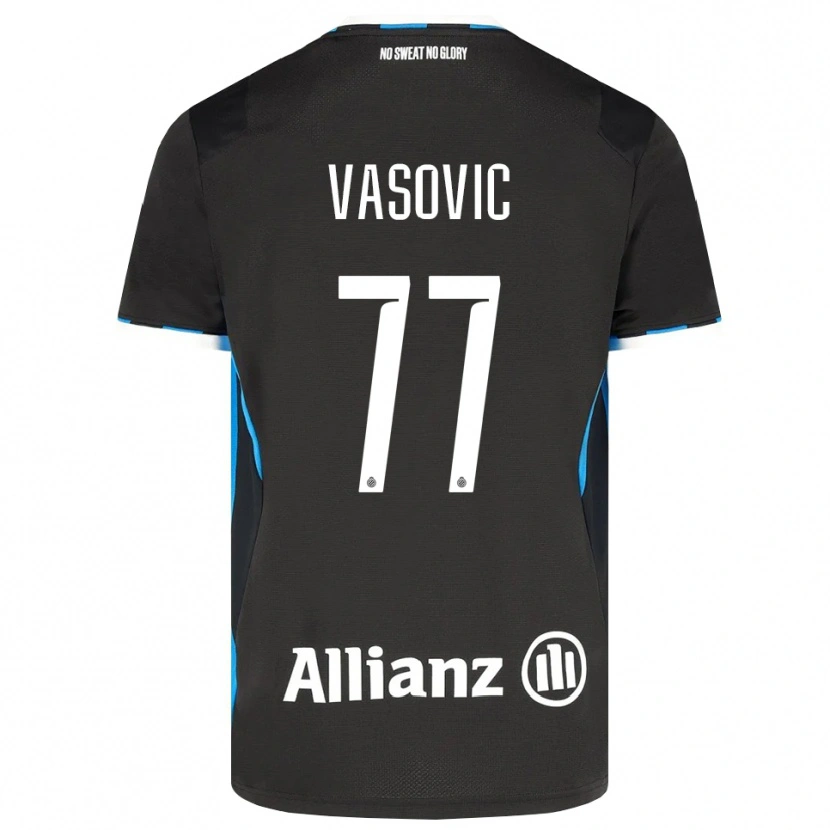 Danxen Homem Camisola Andrej Vasovic #77 Preto Vermelho Azul Principal 2026/27 Camisa Brasil