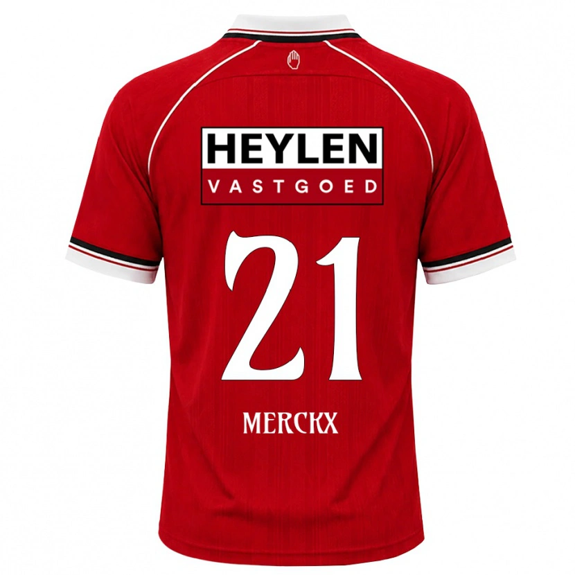 Danxen Homem Camisola Matti Merckx #21 Vermelho Branco Preto Principal 2026/27 Camisa Brasil