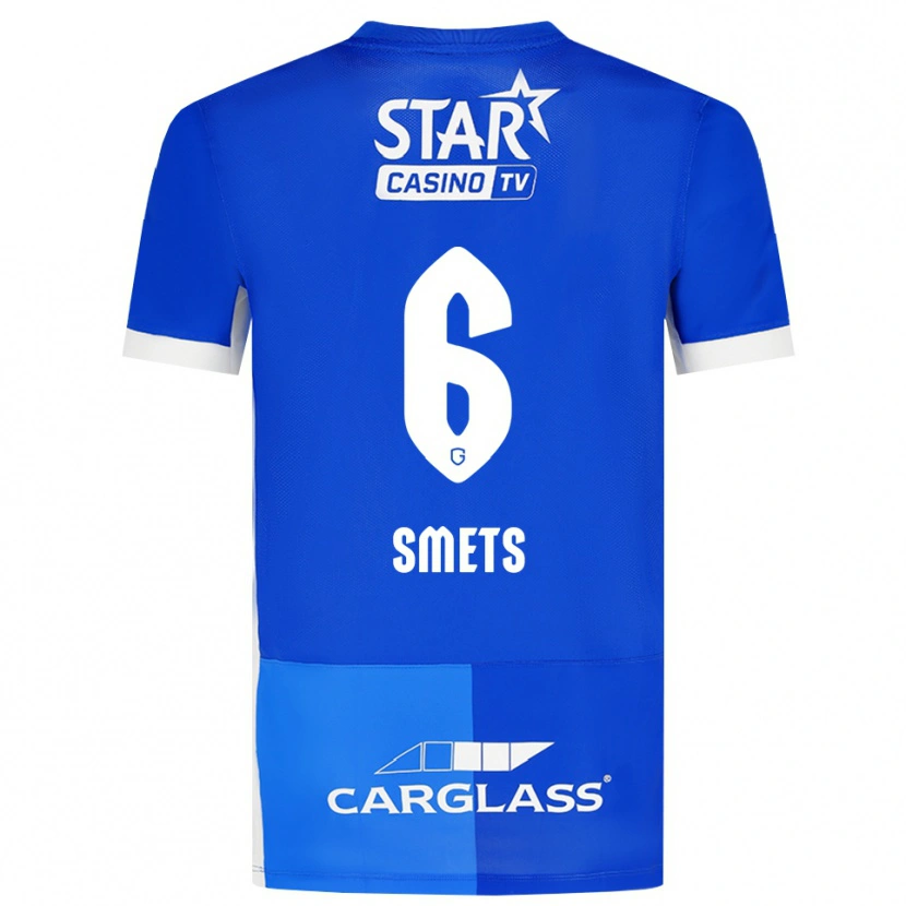 Danxen Homem Camisola Matte Smets #6 Mediumblue Royalblue Branco Principal 2026/27 Camisa Brasil