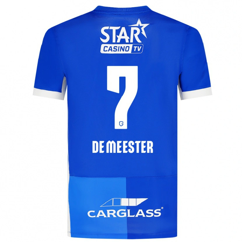 Danxen Homem Camisola Thirsa De Meester #7 Mediumblue Royalblue Branco Principal 2026/27 Camisa Brasil