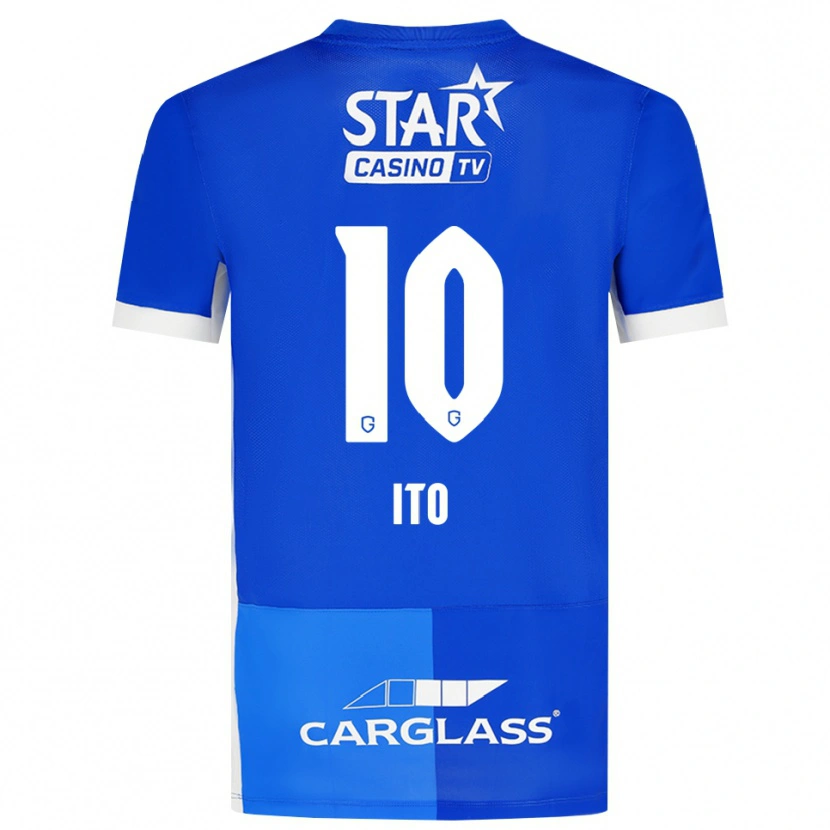 Danxen Homem Camisola Junya Ito #10 Mediumblue Royalblue Branco Principal 2026/27 Camisa Brasil