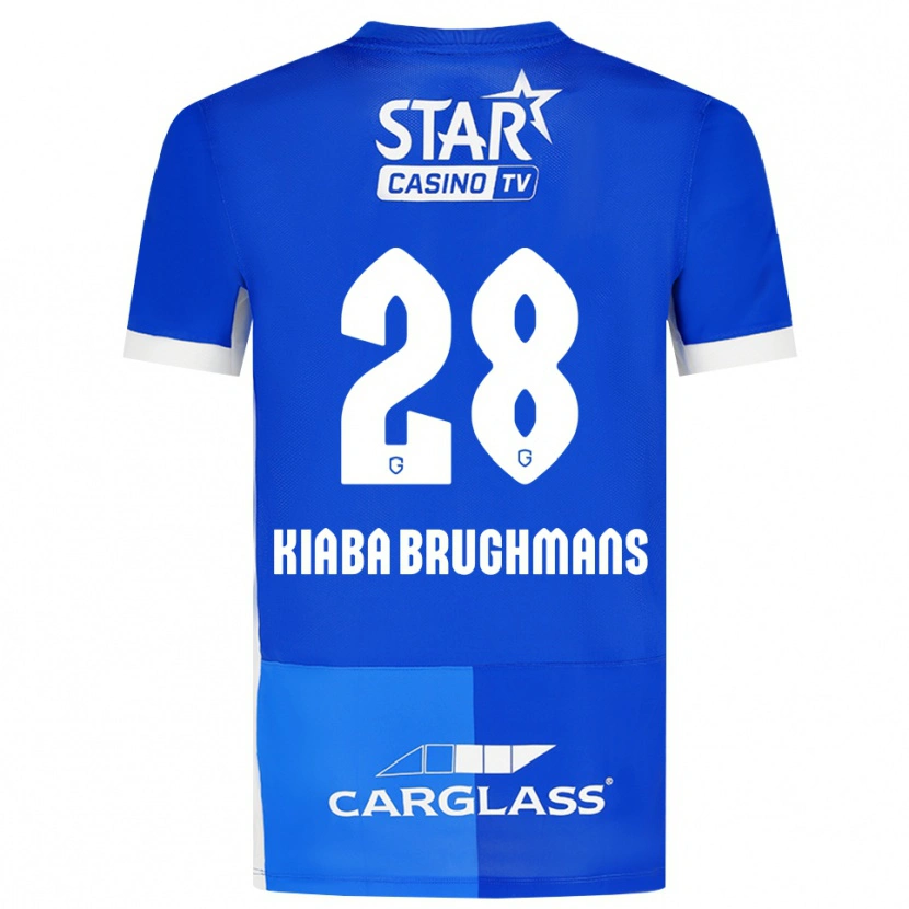 Danxen Homem Camisola Lucca Brughmans #28 Mediumblue Royalblue Branco Principal 2026/27 Camisa Brasil
