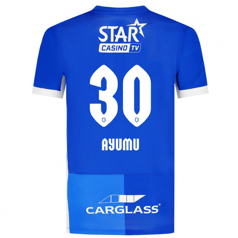 Danxen Homem Camisola Ayumu Yokoyama #30 Mediumblue Royalblue Branco Principal 2026/27 Camisa Brasil