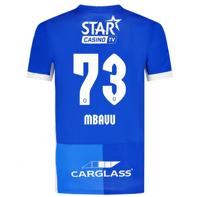 Danxen Homem Camisola Elie Mbavu #73 Mediumblue Royalblue Branco Principal 2026/27 Camisa Brasil