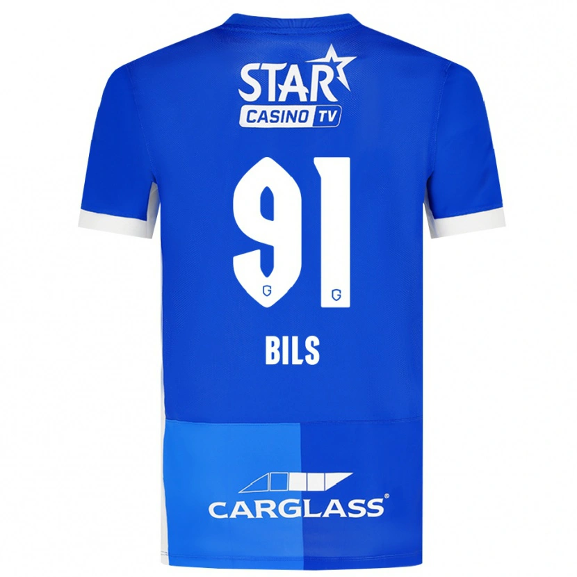 Danxen Homem Camisola Elise Bils #91 Mediumblue Royalblue Branco Principal 2026/27 Camisa Brasil