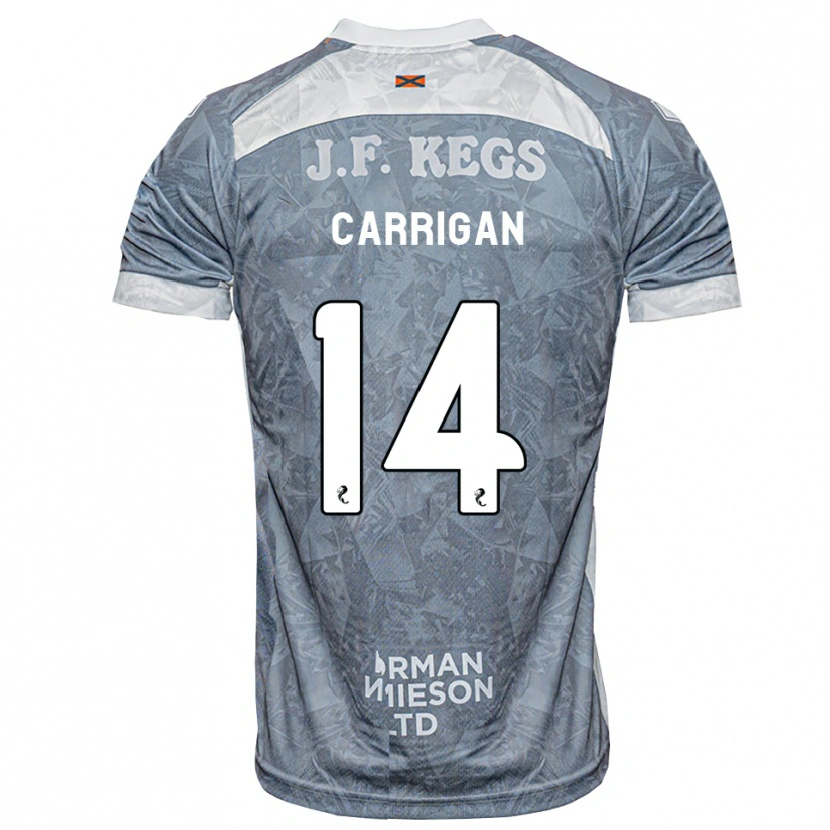 Danxen Homem Camisola Leo Carrigan #14 Cinza Ardósia Claro Alternativa 2026/27 Camisa Brasil