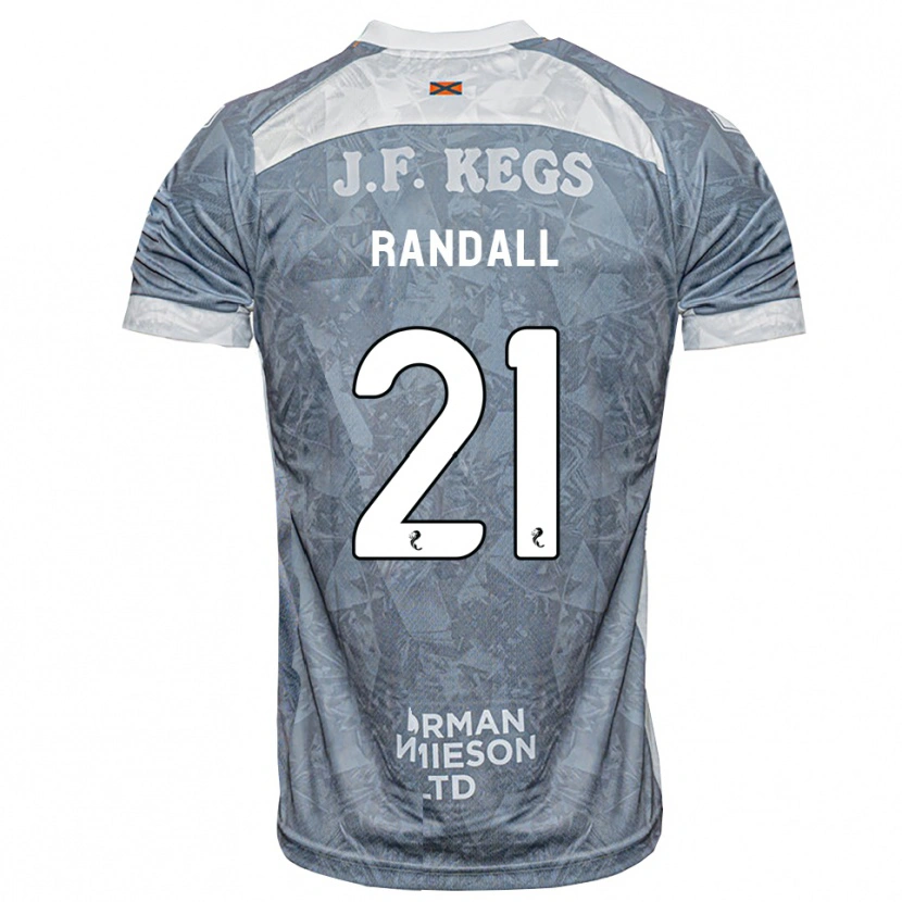 Danxen Homem Camisola Jesse Randall #21 Cinza Ardósia Claro Alternativa 2026/27 Camisa Brasil