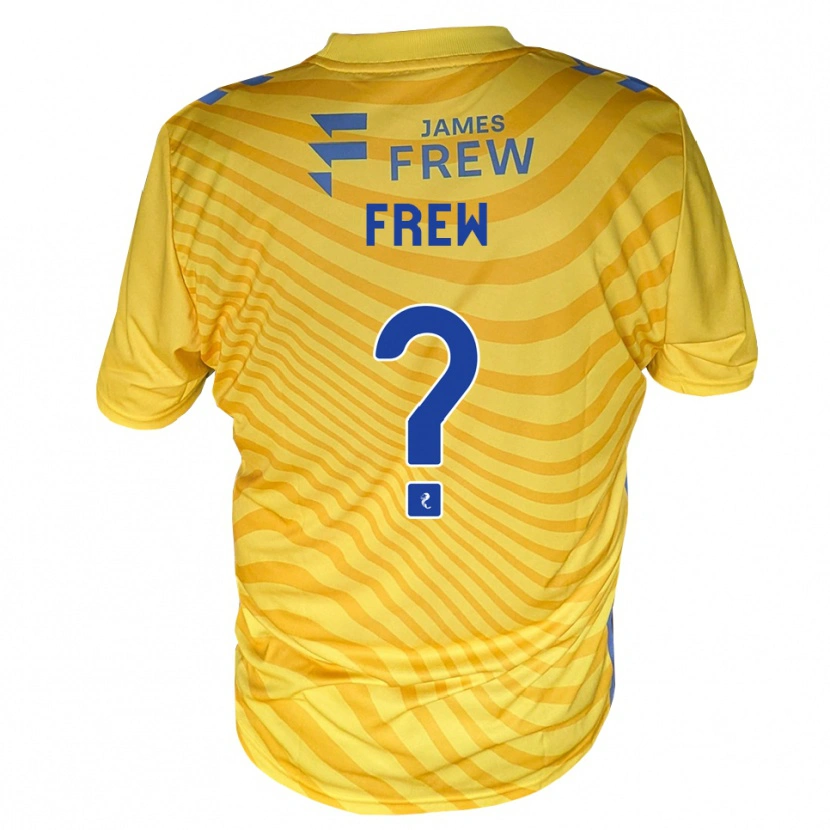 Danxen Homem Camisola Tony Frew #0 Azul Real Amarelo Alternativa 2026/27 Camisa Brasil