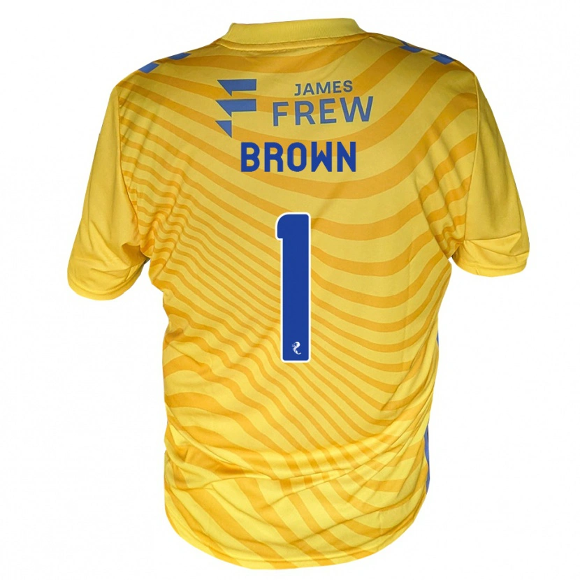 Danxen Homem Camisola Dylan Brown #1 Azul Real Amarelo Alternativa 2026/27 Camisa Brasil