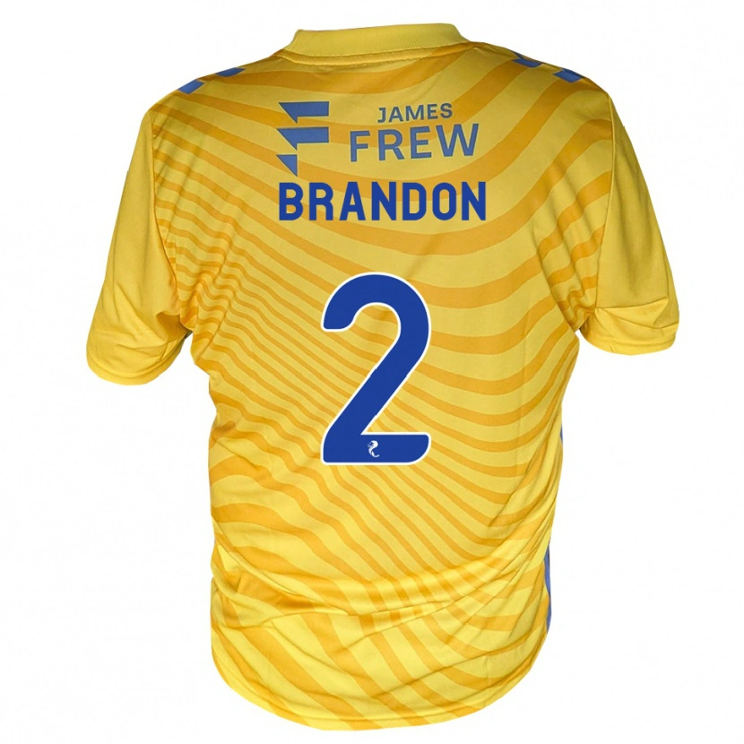 Danxen Homem Camisola Jamie Brandon #2 Azul Real Amarelo Alternativa 2026/27 Camisa Brasil