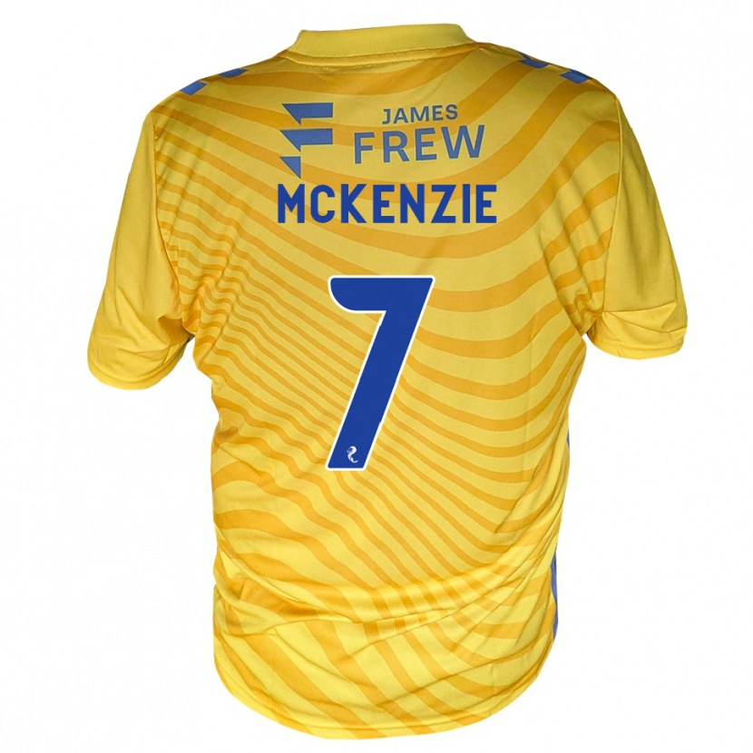 Danxen Homem Camisola Rory Mckenzie #7 Azul Real Amarelo Alternativa 2026/27 Camisa Brasil