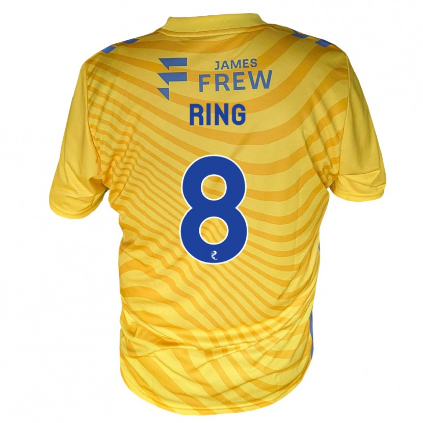 Danxen Homem Camisola Erik Ring #8 Azul Real Amarelo Alternativa 2026/27 Camisa Brasil