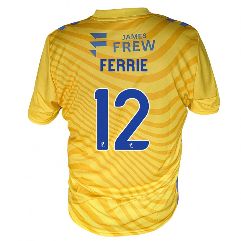 Danxen Homem Camisola Calum Ferrie #12 Azul Real Amarelo Alternativa 2026/27 Camisa Brasil