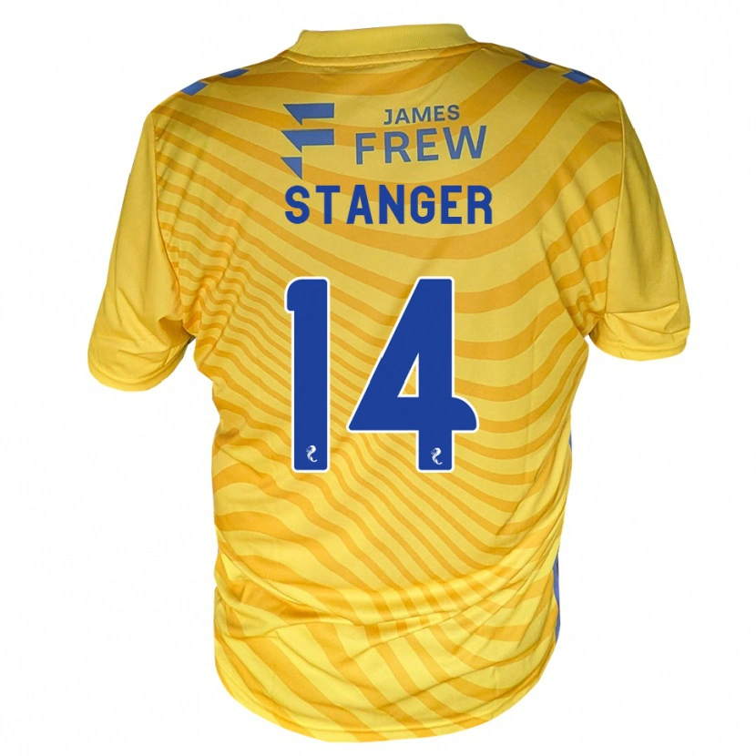 Danxen Homem Camisola George Stanger #14 Azul Real Amarelo Alternativa 2026/27 Camisa Brasil