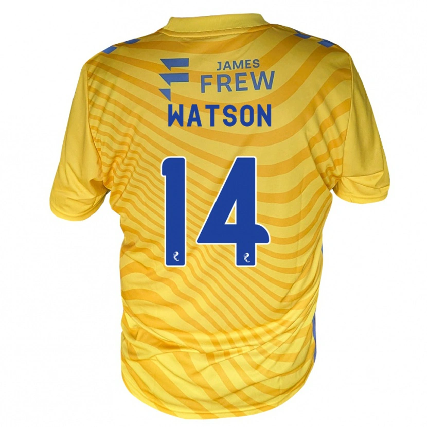 Danxen Homem Camisola Craig Watson #14 Azul Real Amarelo Alternativa 2026/27 Camisa Brasil