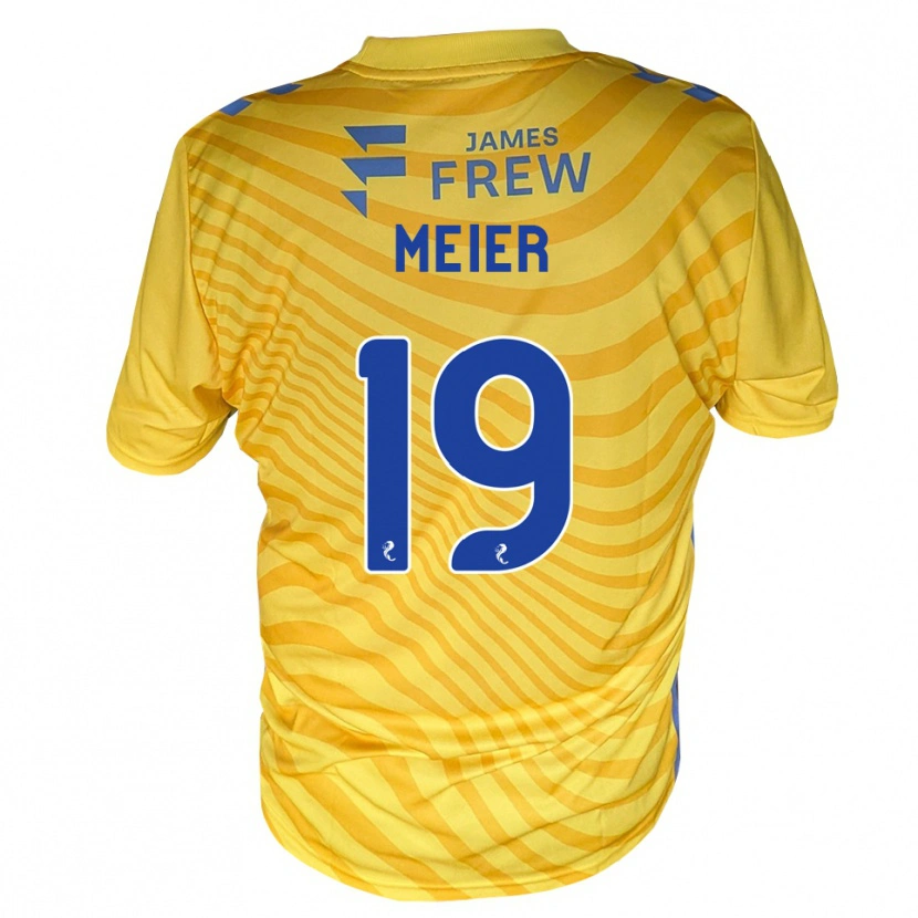 Danxen Homem Camisola Jonathan Meier #19 Azul Real Amarelo Alternativa 2026/27 Camisa Brasil