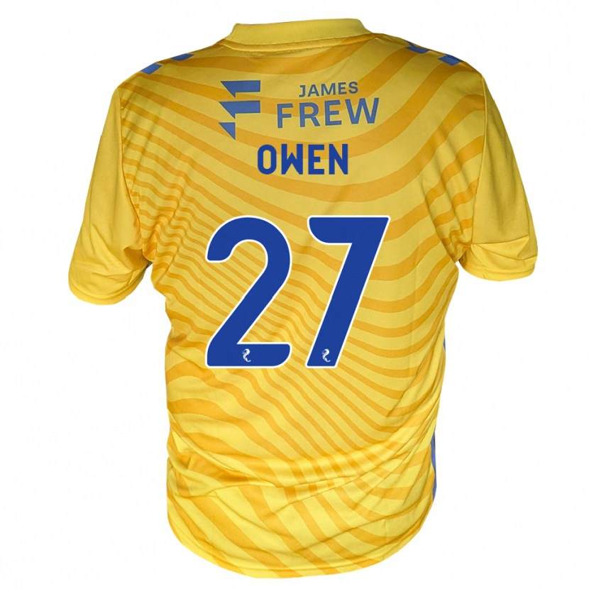 Danxen Homem Camisola Ieuan Owen #27 Azul Real Amarelo Alternativa 2026/27 Camisa Brasil