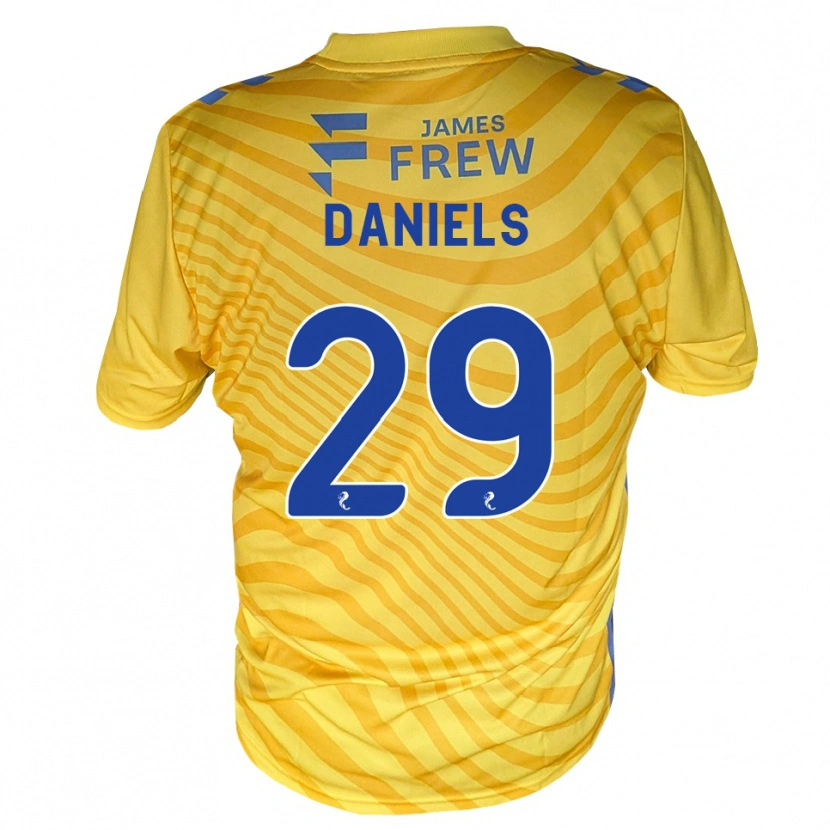 Danxen Homem Camisola Djenairo Daniels #29 Azul Real Amarelo Alternativa 2026/27 Camisa Brasil