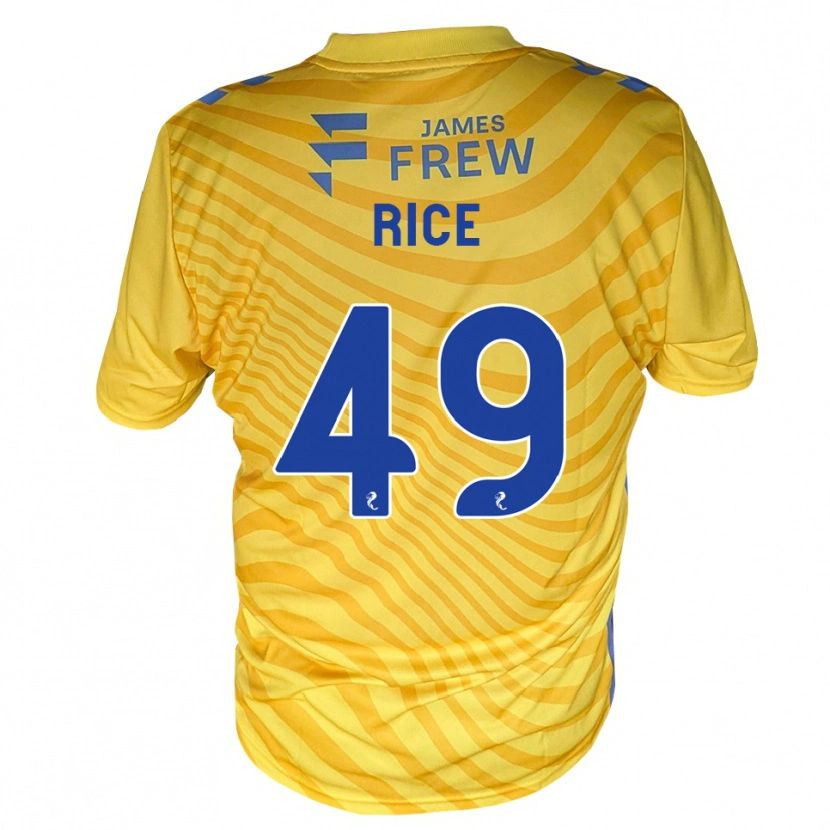 Danxen Homem Camisola Bailey Rice #49 Azul Real Amarelo Alternativa 2026/27 Camisa Brasil