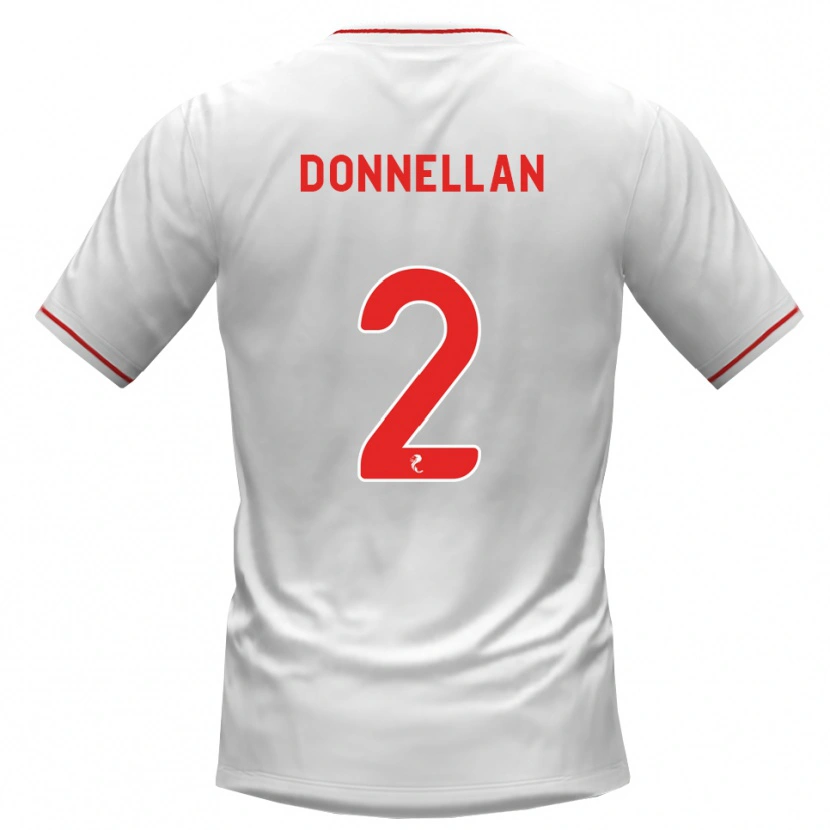 Danxen Homem Camisola Shaun Donnellan #2 Branco Vermelho Alternativa 2026/27 Camisa Brasil