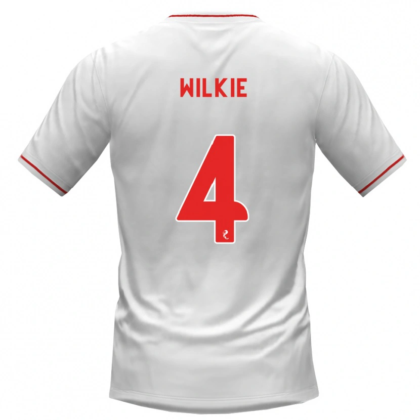 Danxen Homem Camisola Jack Wilkie #4 Branco Vermelho Alternativa 2026/27 Camisa Brasil