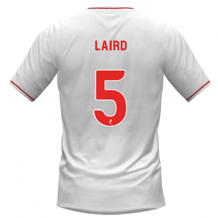 Danxen Homem Camisola Summer Laird #5 Branco Vermelho Alternativa 2026/27 Camisa Brasil