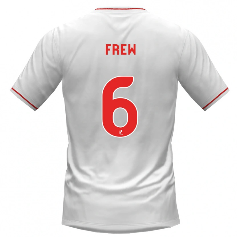 Danxen Homem Camisola Natasha Frew #6 Branco Vermelho Alternativa 2026/27 Camisa Brasil