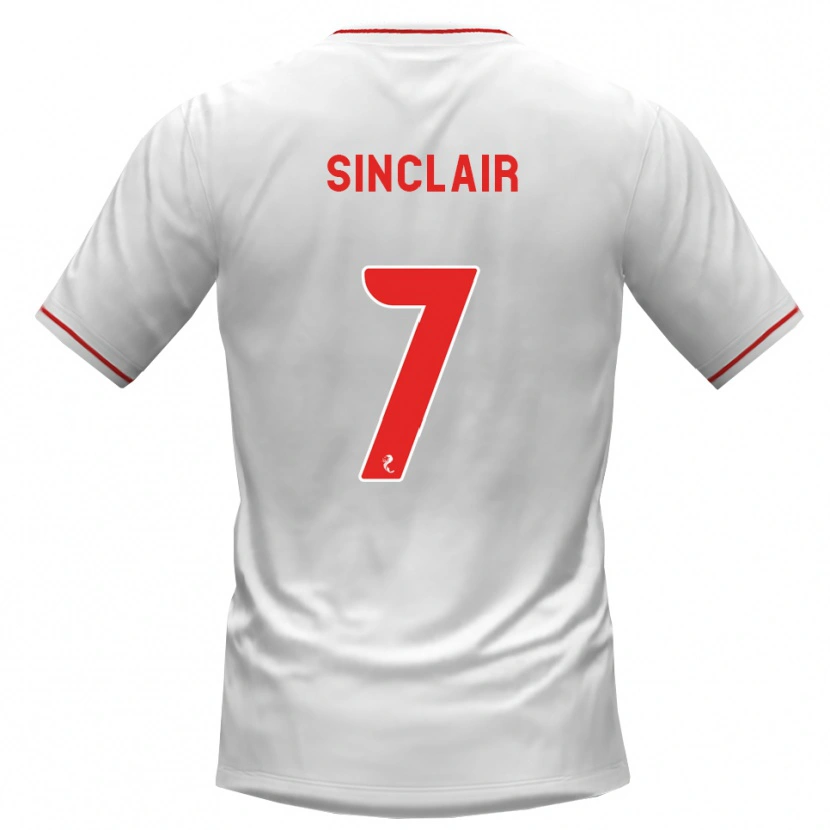 Danxen Homem Camisola Tyrese Sinclair #7 Branco Vermelho Alternativa 2026/27 Camisa Brasil