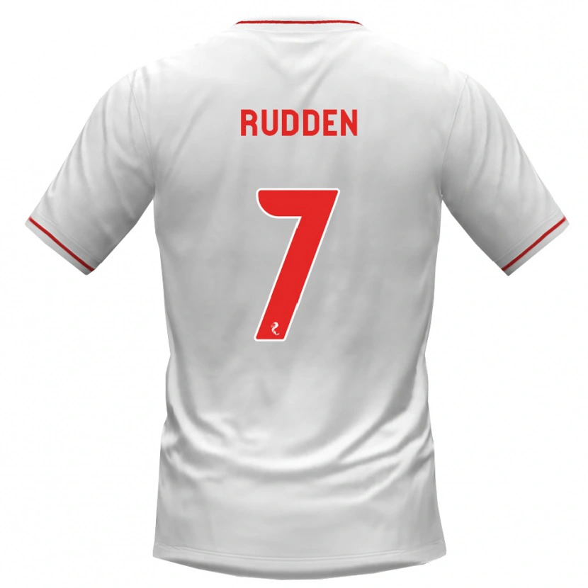 Danxen Homem Camisola Zak Rudden #7 Branco Vermelho Alternativa 2026/27 Camisa Brasil
