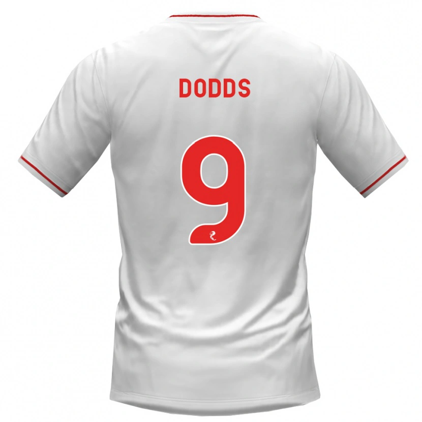 Danxen Homem Camisola Jen Dodds #9 Branco Vermelho Alternativa 2026/27 Camisa Brasil