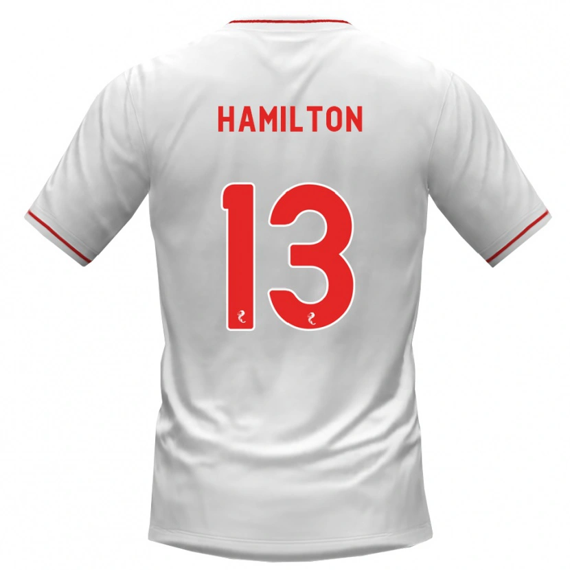 Danxen Homem Camisola Jack Hamilton #13 Branco Vermelho Alternativa 2026/27 Camisa Brasil