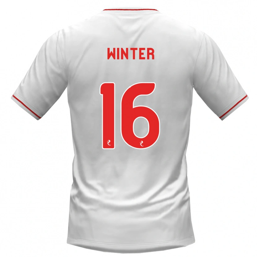 Danxen Homem Camisola Andy Winter #16 Branco Vermelho Alternativa 2026/27 Camisa Brasil