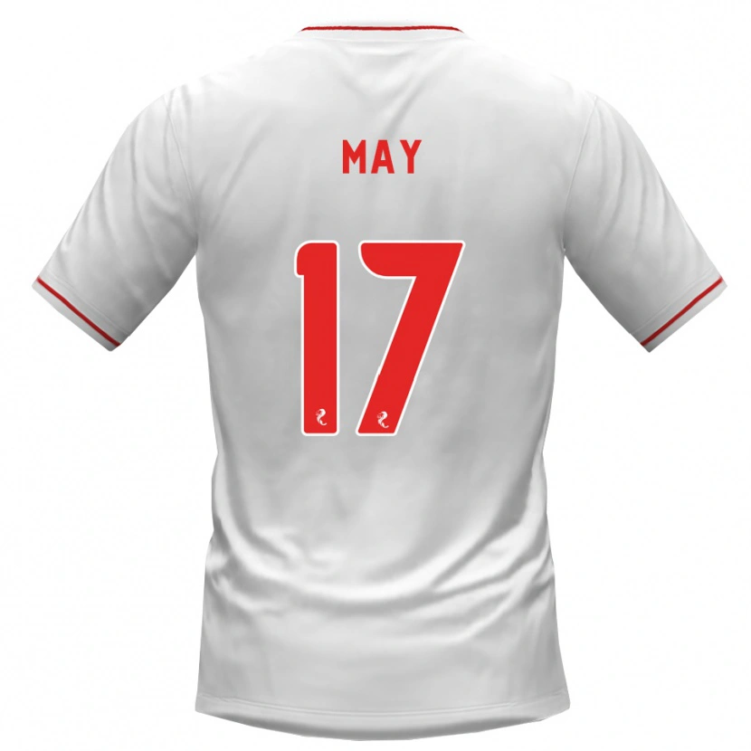 Danxen Homem Camisola Stevie May #17 Branco Vermelho Alternativa 2026/27 Camisa Brasil