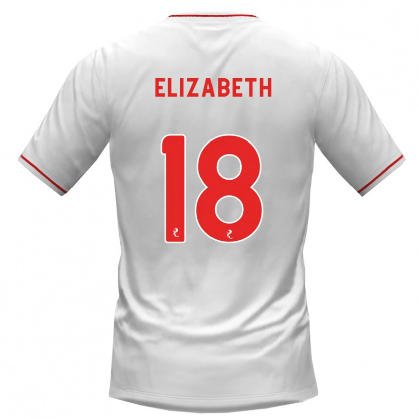 Danxen Homem Camisola Ashley Elizabeth #18 Branco Vermelho Alternativa 2026/27 Camisa Brasil