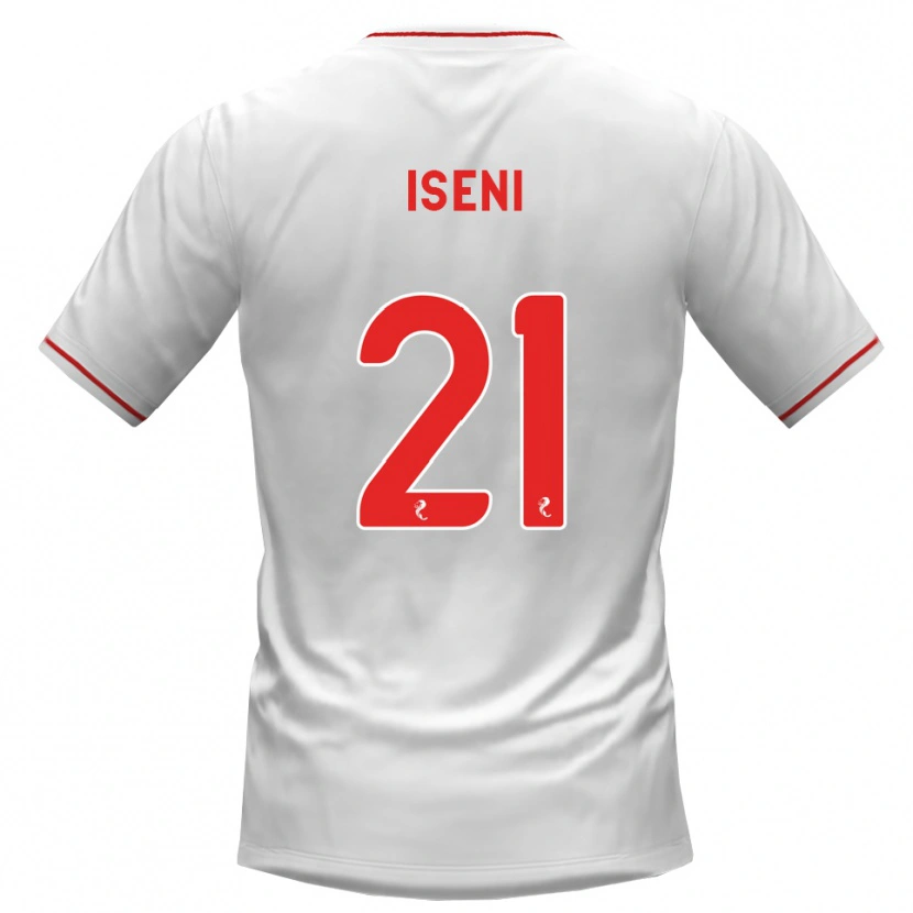 Danxen Homem Camisola Besir Iseni #21 Branco Vermelho Alternativa 2026/27 Camisa Brasil