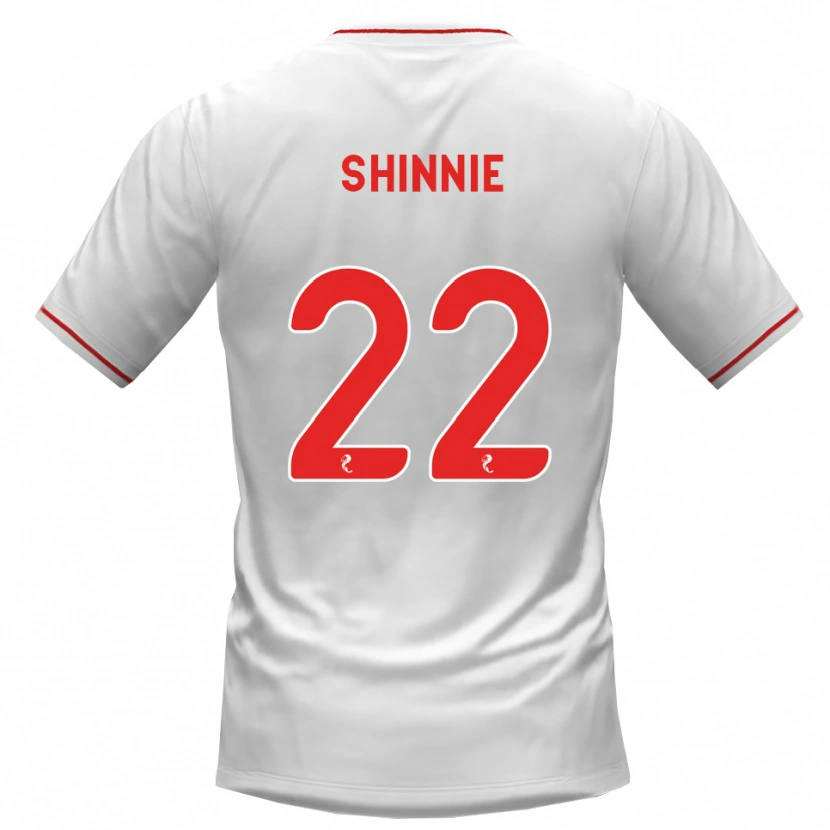 Danxen Homem Camisola Andrew Shinnie #22 Branco Vermelho Alternativa 2026/27 Camisa Brasil